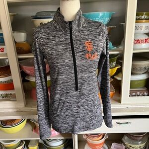 Pink Victoria's Secret MLB San Francisco Giants Half Zip Pullover - Size Small